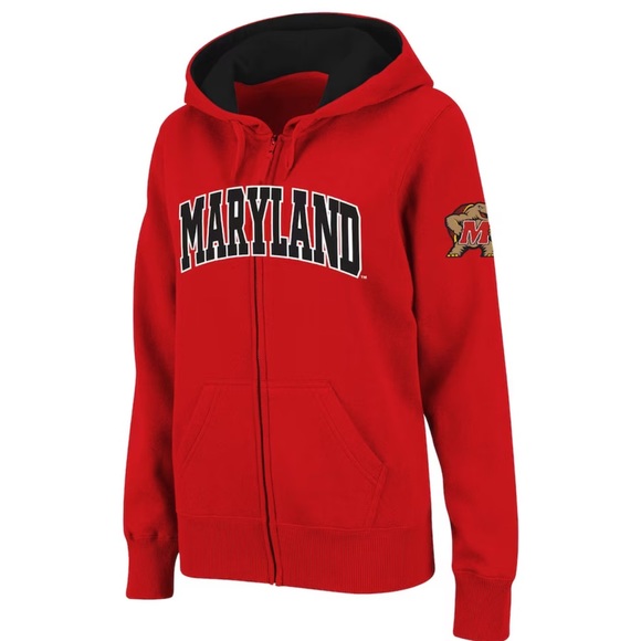 University of Maryland Zip Up Hoodie Sweatshirt - Picture 1 of 4